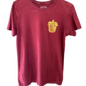 HARRY POTTER BURGUNDY T-SHIRT W/GRAPHICS SHORT SLEEVES UNISEX SIZE SMALL